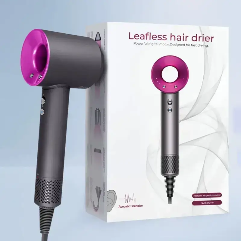 Sèche-Cheveux Haute Vitesse 1600W avec 5 Embouts Magnétiques