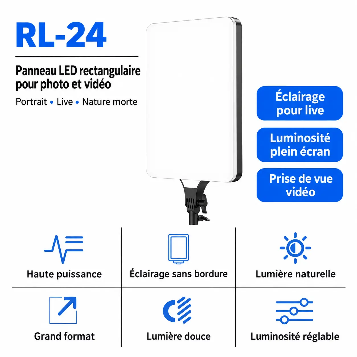 Panneau LED Video Light RL-24