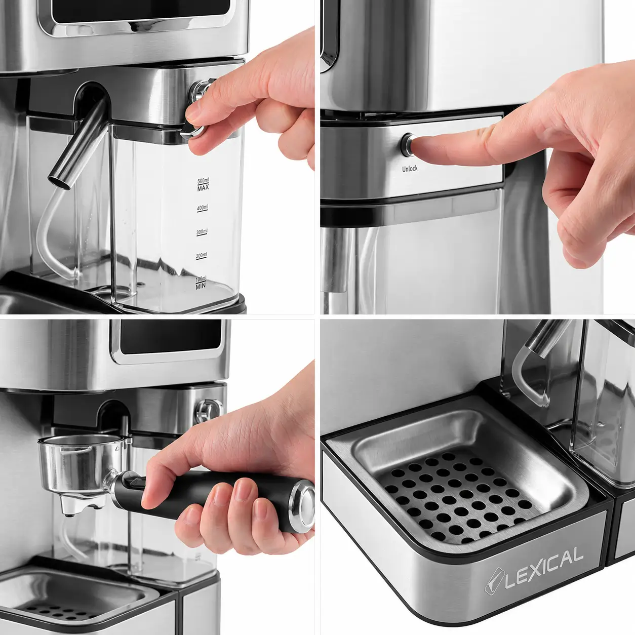 Machine A Café Express 6En1 Lexical LEM-0662 - 20 Bars - 1350W